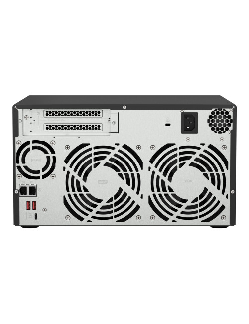 QNAP | 8-Bay QTS and QuTS hero NAS | TS-873A-8G | Up to 8 HDD/SSD Hot-Swap | AMD Ryzen | Ryzen V1500B Quad-Core | Processor freq