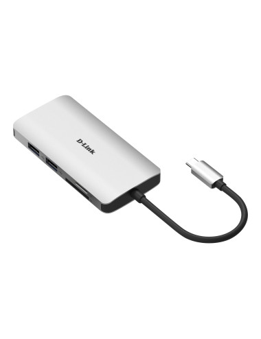 D-Link | 8-in-1 USB-C Hub with HDMI/Ethernet/Card Reader/Power Delivery | DUB-M810 | USB hub | USB Type-C