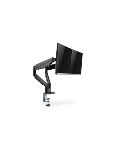Digitus | Desk Mount | Universal Dual Monitor Mount with Gas Spring and Clamp Mount | Swivel, height adjustment, rotate | Black