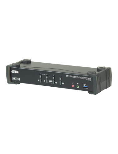 Aten | 4-Port USB3.0 4K DisplayPort KVMP Switch with Built-in MST Hub | CS1924M