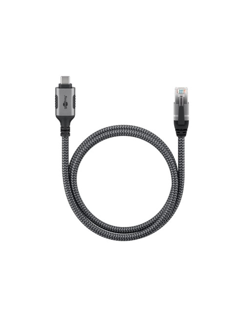 Goobay USB-A 3.1 to RJ45 Ethernet Cable, 1 m | 70696 | Black