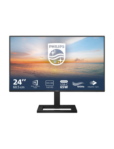 Philips | 24E1N1300AE/00 | 24 " | IPS | 16:9 | 100 Hz | 4 ms | 1920 x 1080 pixels | 250 cd/m | HDMI ports quantity 1 | Black | W