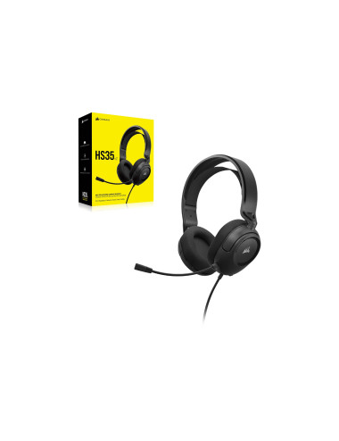 Corsair | Gaming Headset | HS35 v2 | Wired | Over-Ear | Microphone | Carbon