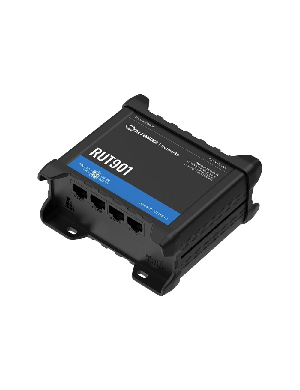 LTE CAT 4 Router | RUT901 | 802.11n | 10/100 Mbit/s | Ethernet LAN (RJ-45) ports 4 | Mesh Support No | MU-MiMO No | 4G