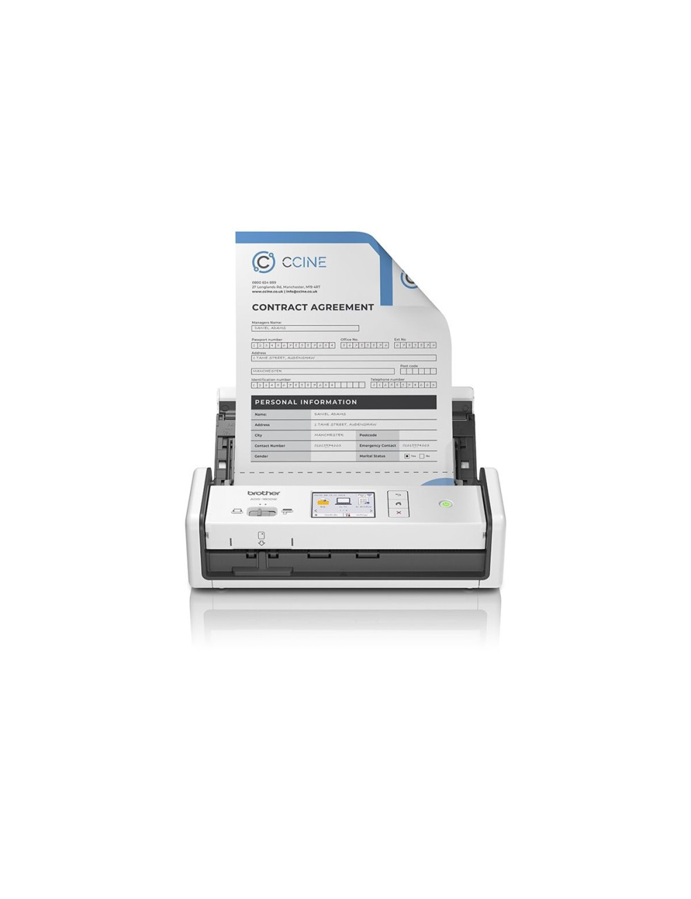 Brother Portable, Compact Document Scanner | ADS-1800W | Color | Document Scanner