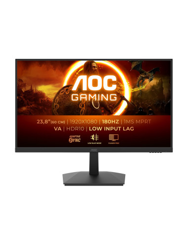 AOC 24G15N2 | 24 " | VA | FHD | 16:9 | 180 Hz | 4 ms | 1920 x 1080 pixels | 250 cd/m | HDMI ports quantity 1 | Black | Warranty 