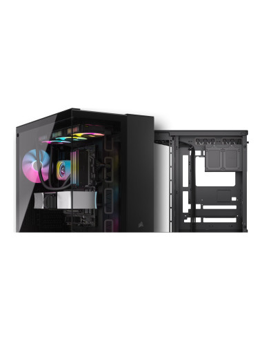 Corsair Dual Chamber PC Case | iCUE LINK 6500X RGB | Black | Mid Tower | Power supply included No | ATX