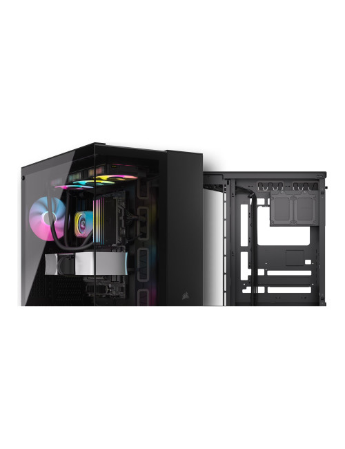 Corsair Dual Chamber PC Case | iCUE LINK 6500X RGB | Black | Mid Tower | Power supply included No | ATX