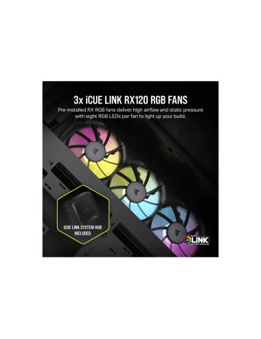 Corsair Dual Chamber PC Case | iCUE LINK 6500X RGB | Black | Mid Tower | Power supply included No | ATX