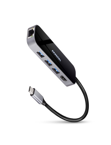 AXAGON SuperSpeed USB-C COMBO 6in1 Hub | HMC-6GL