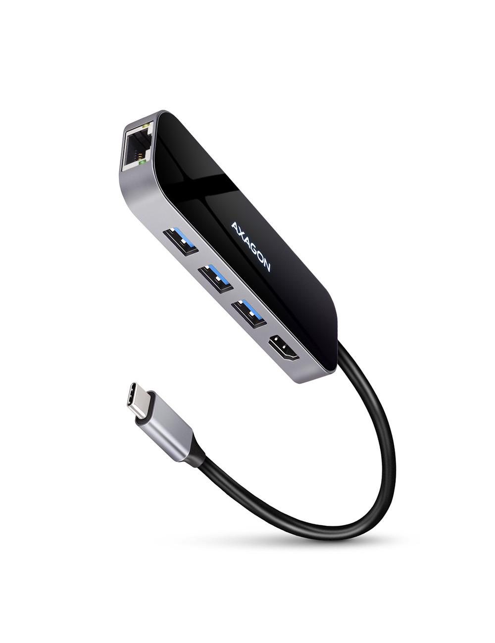 AXAGON SuperSpeed USB-C COMBO 6in1 Hub | HMC-6GL
