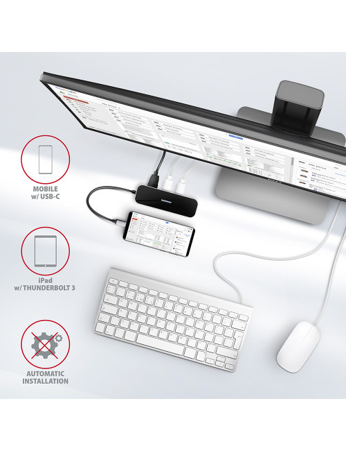 AXAGON SuperSpeed USB-C COMBO 6in1 Hub | HMC-6GL