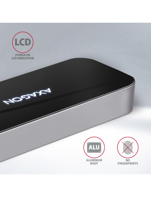 AXAGON SuperSpeed USB-C COMBO 6in1 Hub | HMC-6GL