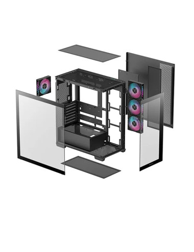 Deepcool CG580 4F | Black | Mid Tower | Power supply included No | ATX PS2