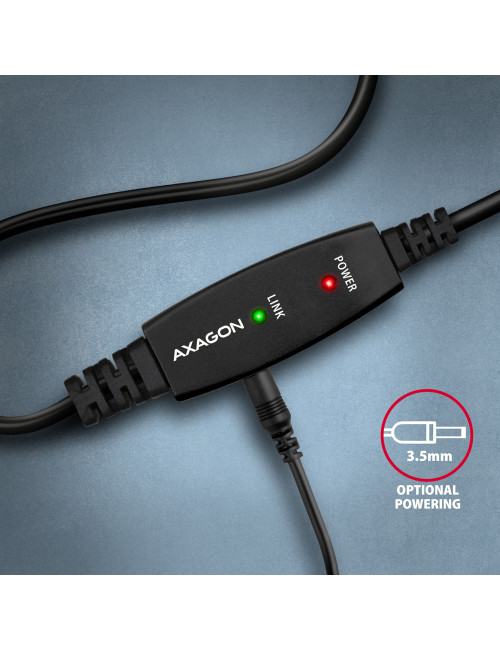 AXAGON USB repeater cable, 15m | ADR-215B | USB Type A - USB Type B