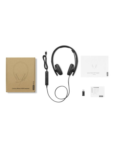 Lenovo Headset (Teams) | VoIP | Wired | Black