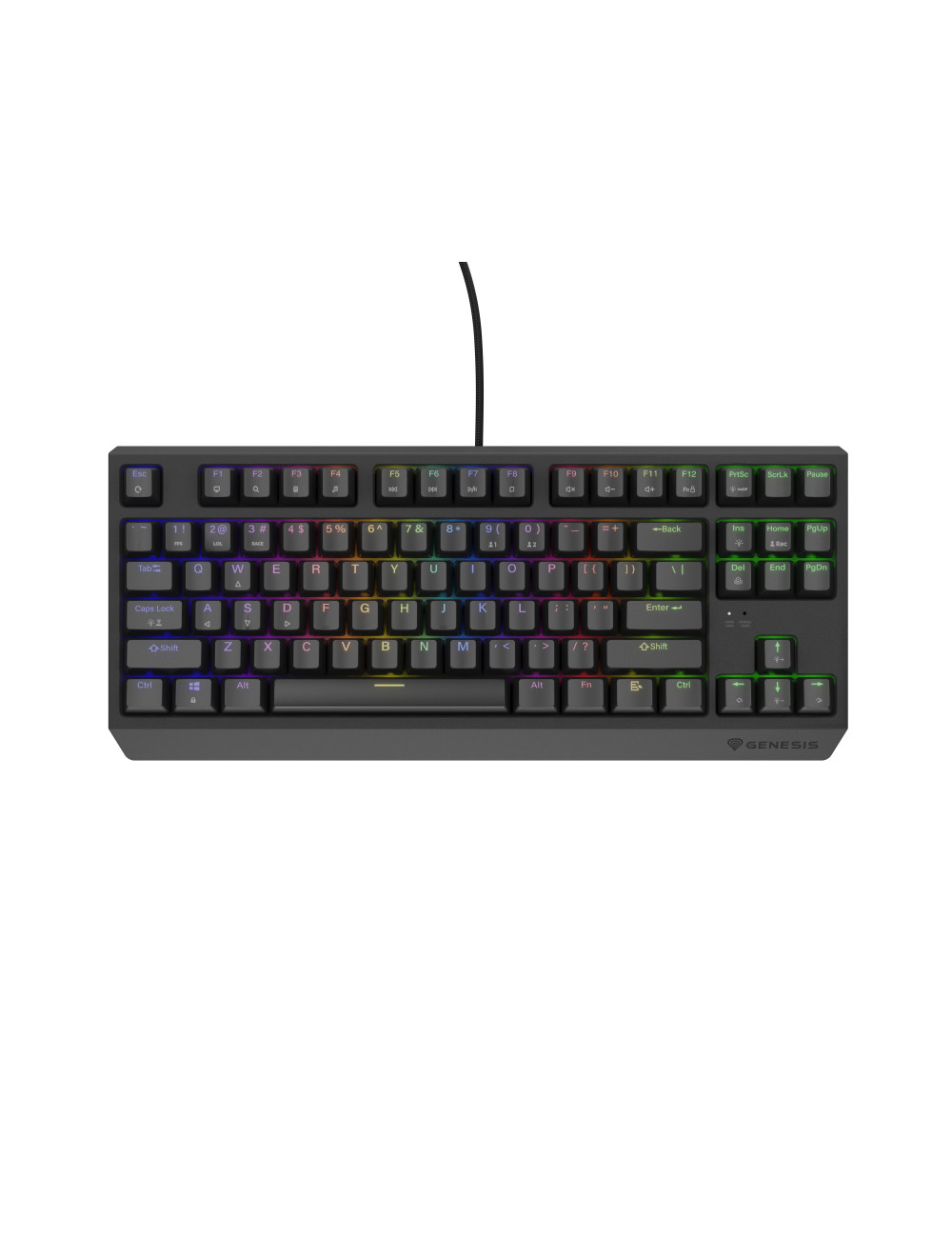 Genesis THOR 230 TKL | Mechanical Gaming Keyboard | Wired | US | Black | USB Type-A | Linear