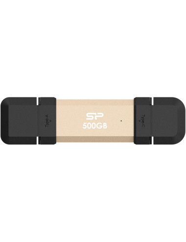Silicon Power DS72 | 500 GB | USB Type-A/USB Type-C 3.2 Gen 2 | Gold