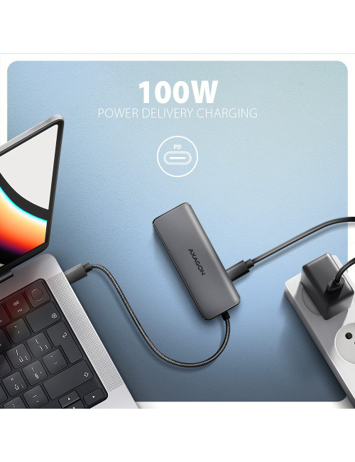 AXAGON 8K USB-C 5Gbps 5in1 8K Hub | HMC-5H