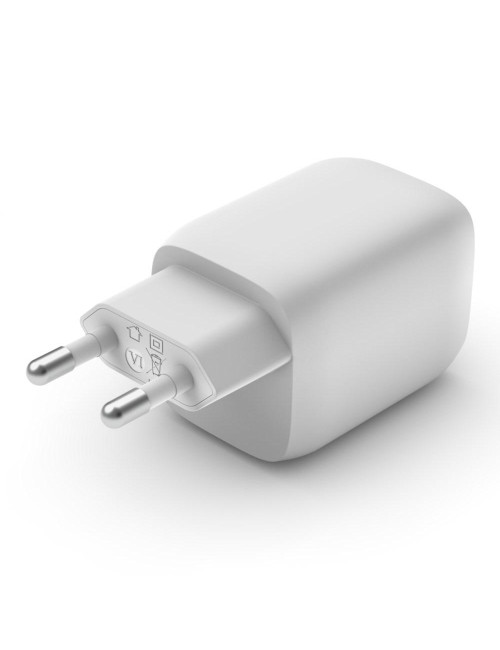 Belkin USB-C GaN PD PPS Dual Wall Charger, 65W | WCH013vfWH