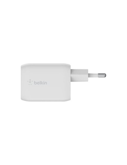 Belkin USB-C GaN PD PPS Dual Wall Charger, 65W | WCH013vfWH
