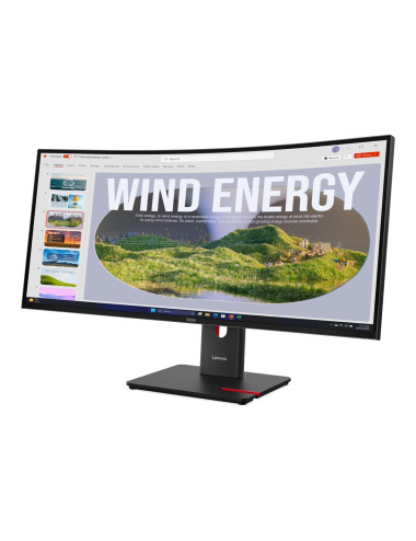 Lenovo ThinkVision | T34WD-40 | 34 " | VA | 21:9 | 120 Hz | 4 ms | 3440 x 1440 pixels | 300 cd/m | HDMI ports quantity 1 | Eclip