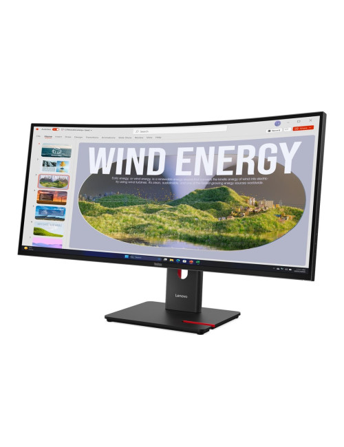 Lenovo ThinkVision | T34WD-40 | 34 " | VA | 21:9 | 120 Hz | 4 ms | 3440 x 1440 pixels | 300 cd/m | HDMI ports quantity 1 | Eclip