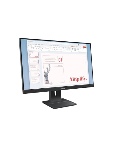Lenovo ThinkVision E24-40 | 23.8 " | IPS | 16:9 | 100 Hz | 4 ms | 1920 x 1080 pixels | 250 cd/m | HDMI ports quantity 1 | Raven 