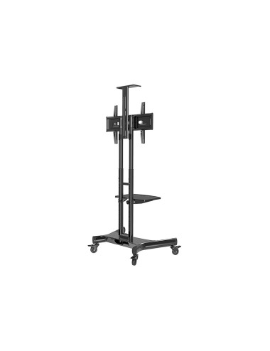 Neomounts Floor stand | NM-M1700BLACK TV trolley | Adjustable Height | 32-75 " | Maximum weight (capacity) 50 kg | Black