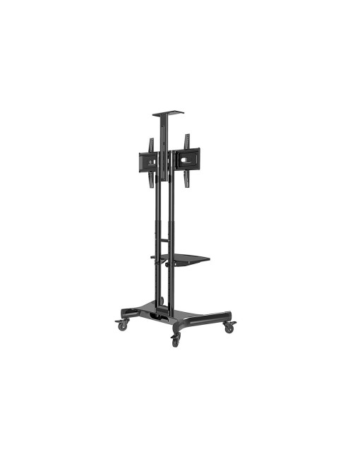 Neomounts Floor stand | NM-M1700BLACK TV trolley | Adjustable Height | 32-75 " | Maximum weight (capacity) 50 kg | Black