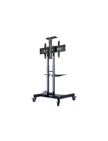 Neomounts Floor stand | NM-M1700BLACK TV trolley | Adjustable Height | 32-75 " | Maximum weight (capacity) 50 kg | Black