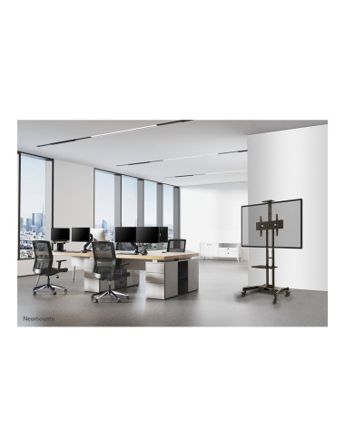 Neomounts Floor stand | NM-M1700BLACK TV trolley | Adjustable Height | 32-75 " | Maximum weight (capacity) 50 kg | Black