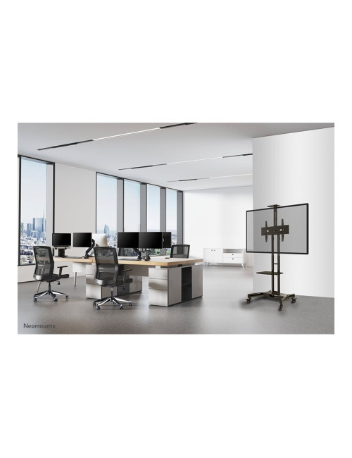 Neomounts Floor stand | NM-M1700BLACK TV trolley | Adjustable Height | 32-75 " | Maximum weight (capacity) 50 kg | Black