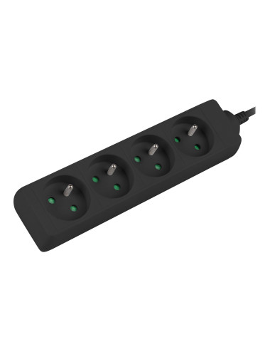Power strip 1m 4x outlets for UPS system | PS0-04E-0100-IEC-BK | Sockets quantity 4
