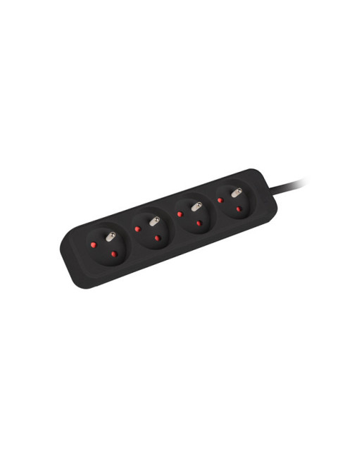 Power strip 1m 4x outlets for UPS system | PS0-04E-0100-IEC-BK | Sockets quantity 4