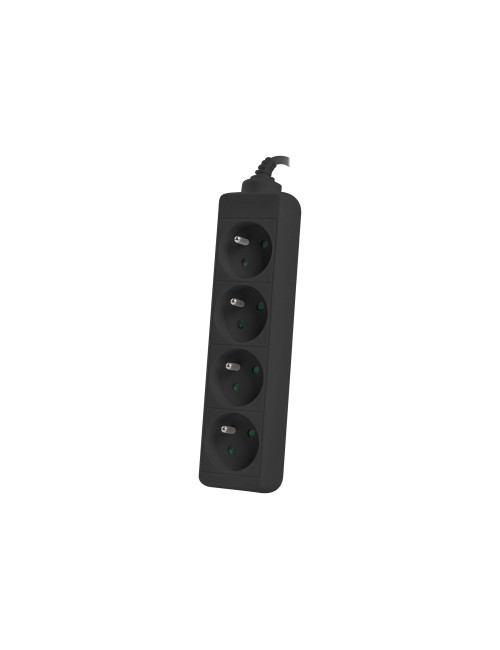 Power strip 1m 4x outlets for UPS system | PS0-04E-0100-IEC-BK | Sockets quantity 4