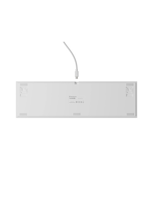 Genesis Thor 404 | Mechanical Gaming Keyboard | Wired | US | White | USB | Gateron Yellow Pro
