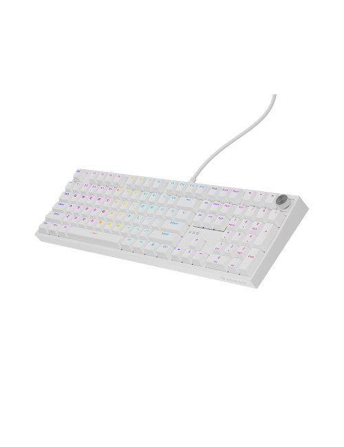 Genesis Thor 404 | Mechanical Gaming Keyboard | Wired | US | White | USB | Gateron Yellow Pro