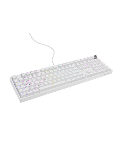 Genesis Thor 404 | Mechanical Gaming Keyboard | Wired | US | White | USB | Outemu Peach Silent