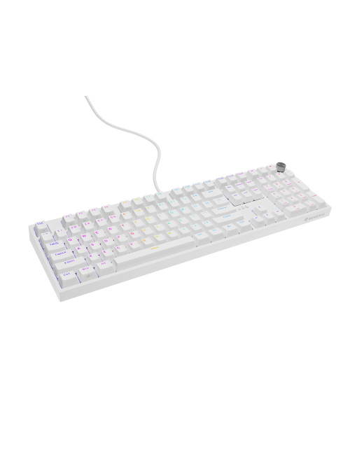 Genesis Thor 404 | Mechanical Gaming Keyboard | Wired | US | White | USB | Outemu Peach Silent