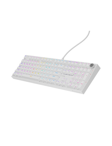 Genesis Thor 404 | Mechanical Gaming Keyboard | Wired | US | White | USB | Outemu Peach Silent