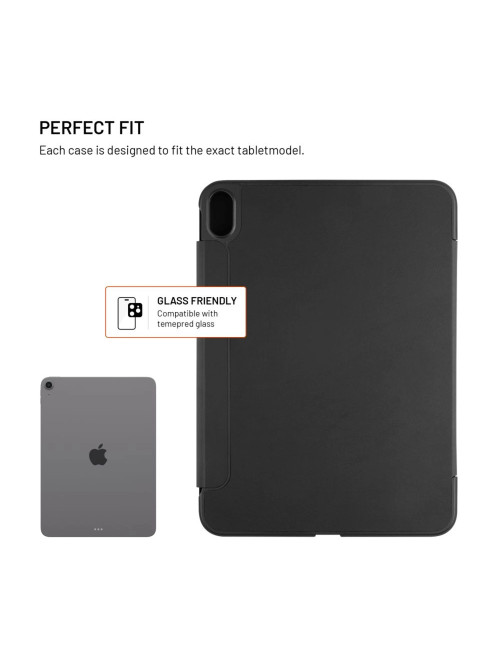 Fixed | Trinity Case | 10.9-11 " | Cover | Apple iPad 10.9" (2022)/iPad 11" (2025) | Black