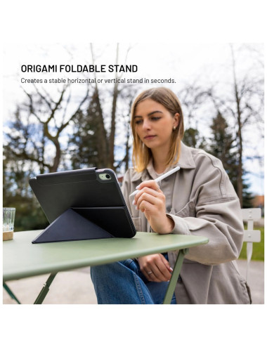 Fixed | Trinity Case | 10.9-11 " | Cover | Apple iPad 10.9" (2022)/iPad 11" (2025) | Black