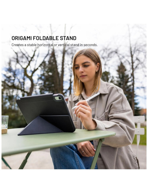 Fixed | Trinity Case | 10.9-11 " | Cover | Apple iPad 10.9" (2022)/iPad 11" (2025) | Black