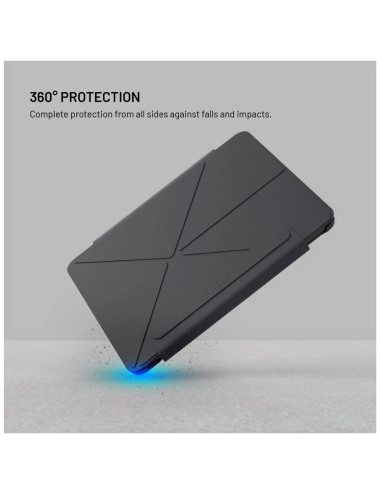 Fixed | Trinity Case | 10.9-11 " | Cover | Apple iPad 10.9" (2022)/iPad 11" (2025) | Black