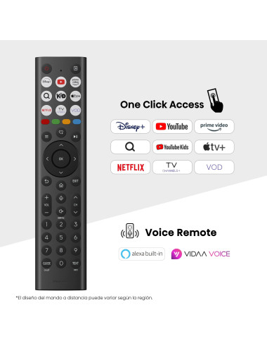 Hisense UHD Smart TV | 55A6Q | 55" | Smart TV | VIDAA OS | UHD | Black