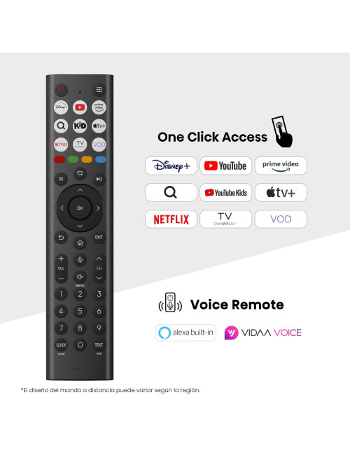 Hisense UHD Smart TV | 55A6Q | 55" | Smart TV | VIDAA OS | UHD | Black