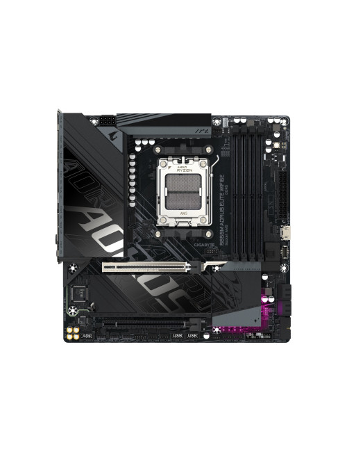 Gigabyte B850M A ELT WF6E | Processor family AMD | Processor socket AM5 | DDR5 | Supported hard disk drive interfaces SATA, M.2 