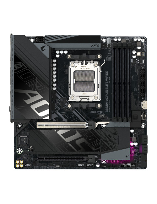Gigabyte B850M A ELT WF6E | Processor family AMD | Processor socket AM5 | DDR5 | Supported hard disk drive interfaces SATA, M.2 
