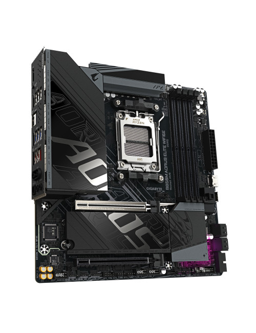 Gigabyte B850M A ELT WF6E | Processor family AMD | Processor socket AM5 | DDR5 | Supported hard disk drive interfaces SATA, M.2 